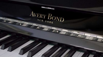 Avery Bond Piano Keyboard and nameplate