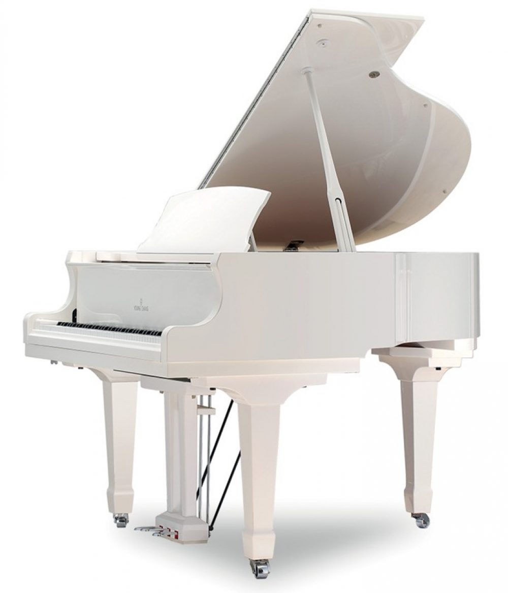White Baby Grand Piano - Event Piano Rental
