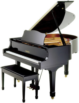 Yamaha baby grand piano for event rentals
