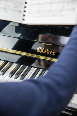 A weber piano keyboard