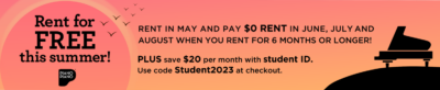 Rent in may and pay $0 rent in june, july, and august when you rent for 6 months or longer!