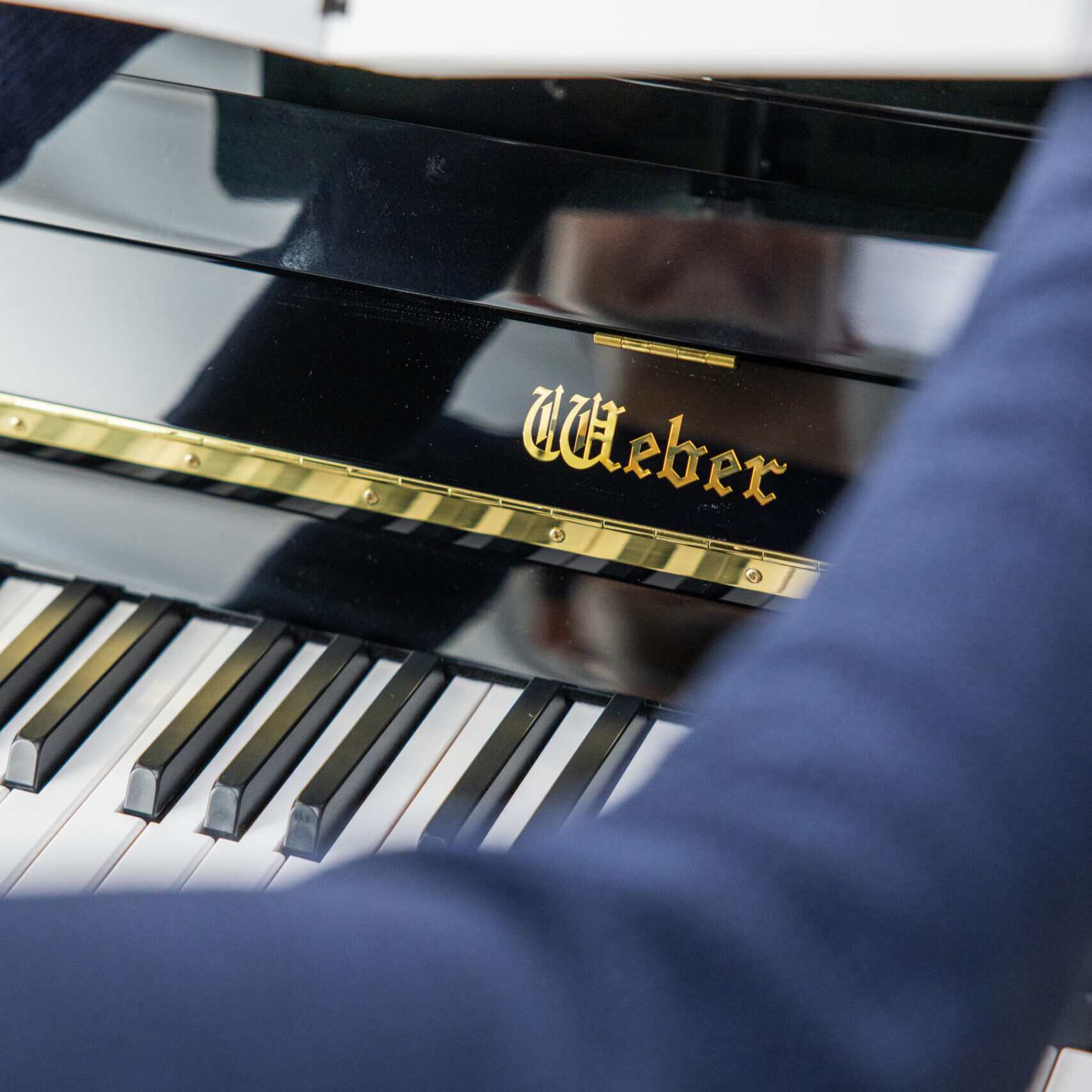 A weber piano keyboard
